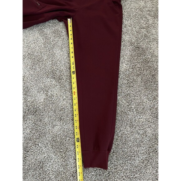FIGS Zamora 2.0 Jogger Scrub Pants Burgundy W18SW2005 PO 1645 Size Small - Picture 10 of 11